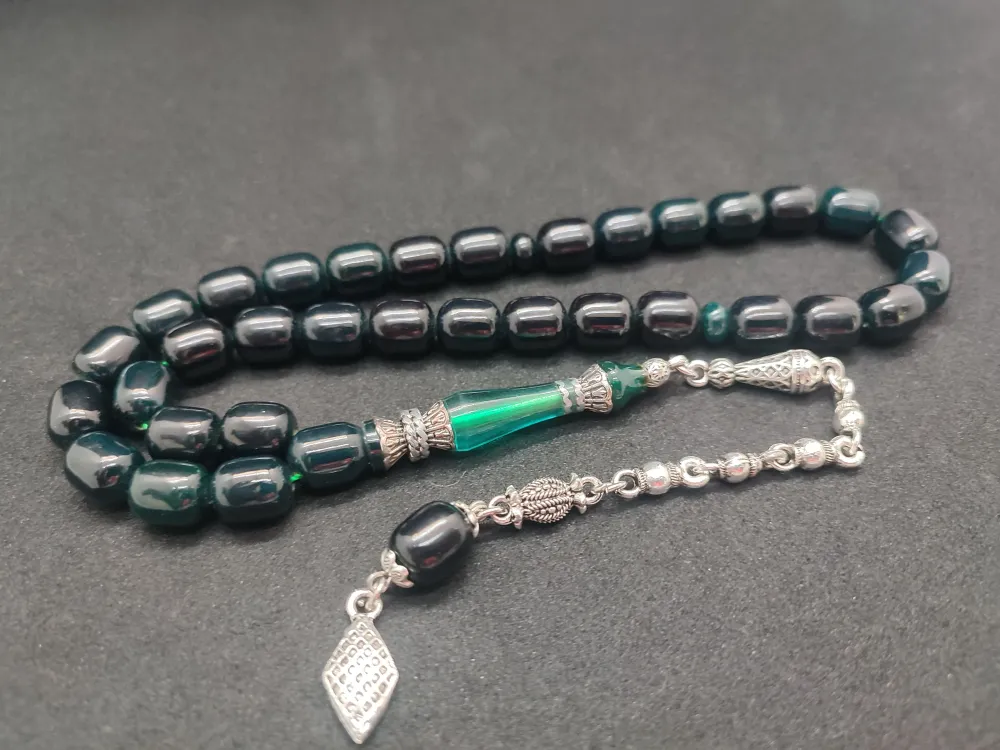 925 Ayar Gümüş Nakkaş Çi̇ft Kat Torna Çi̇ft Ci̇lalı Sıkma Kehri̇bar