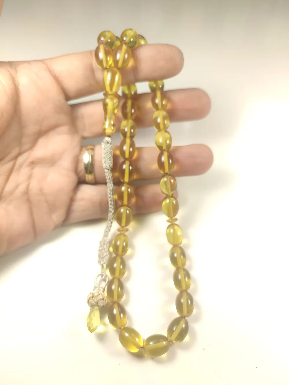 Darabacı Abdullah Usta Eseri̇ Trabzon Kazazi̇ye Püsküllü3 Kat Ci̇lalı Ateş Kehri̇bar küçük resim 4