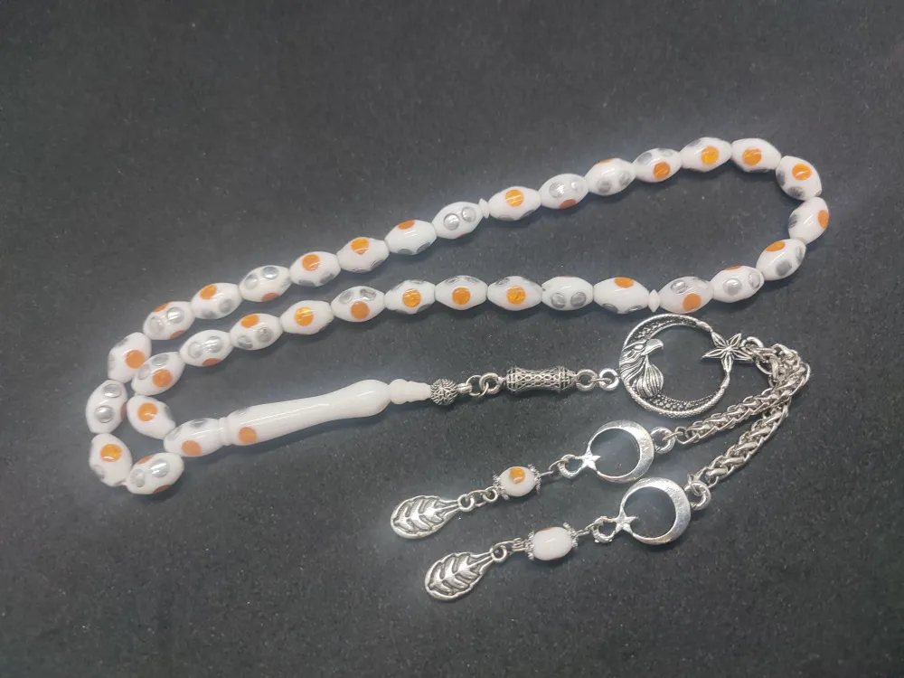 İskeçeli̇ Cemi̇l Usta Eseri̇ İşlemeli̇ Naturel Deve Kemi̇ği̇