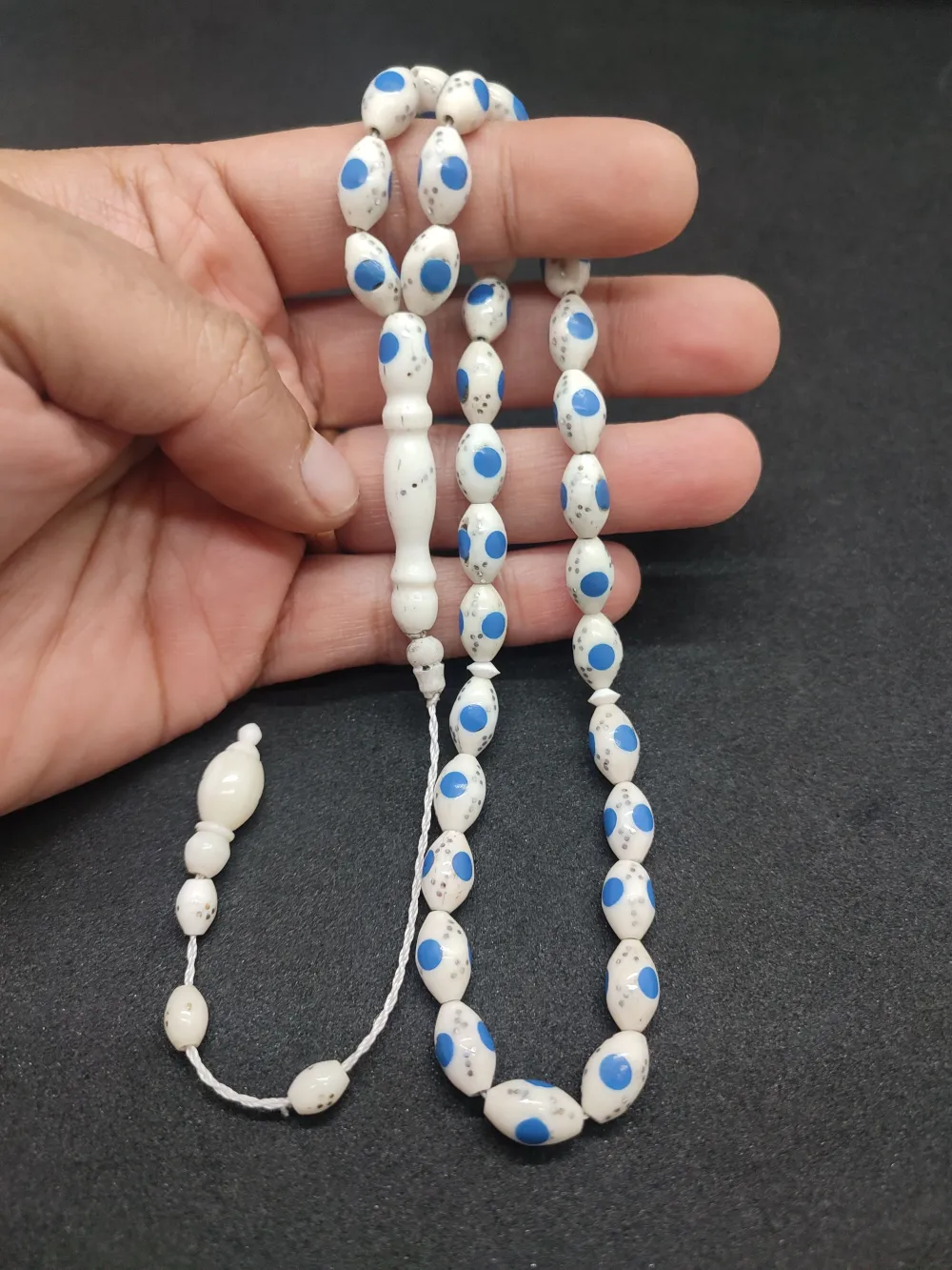 Şevket Alkan Usta Eseri̇ Mi̇neli̇ Çakımlı Naturel Deve Kemi̇ği̇ küçük resim 5