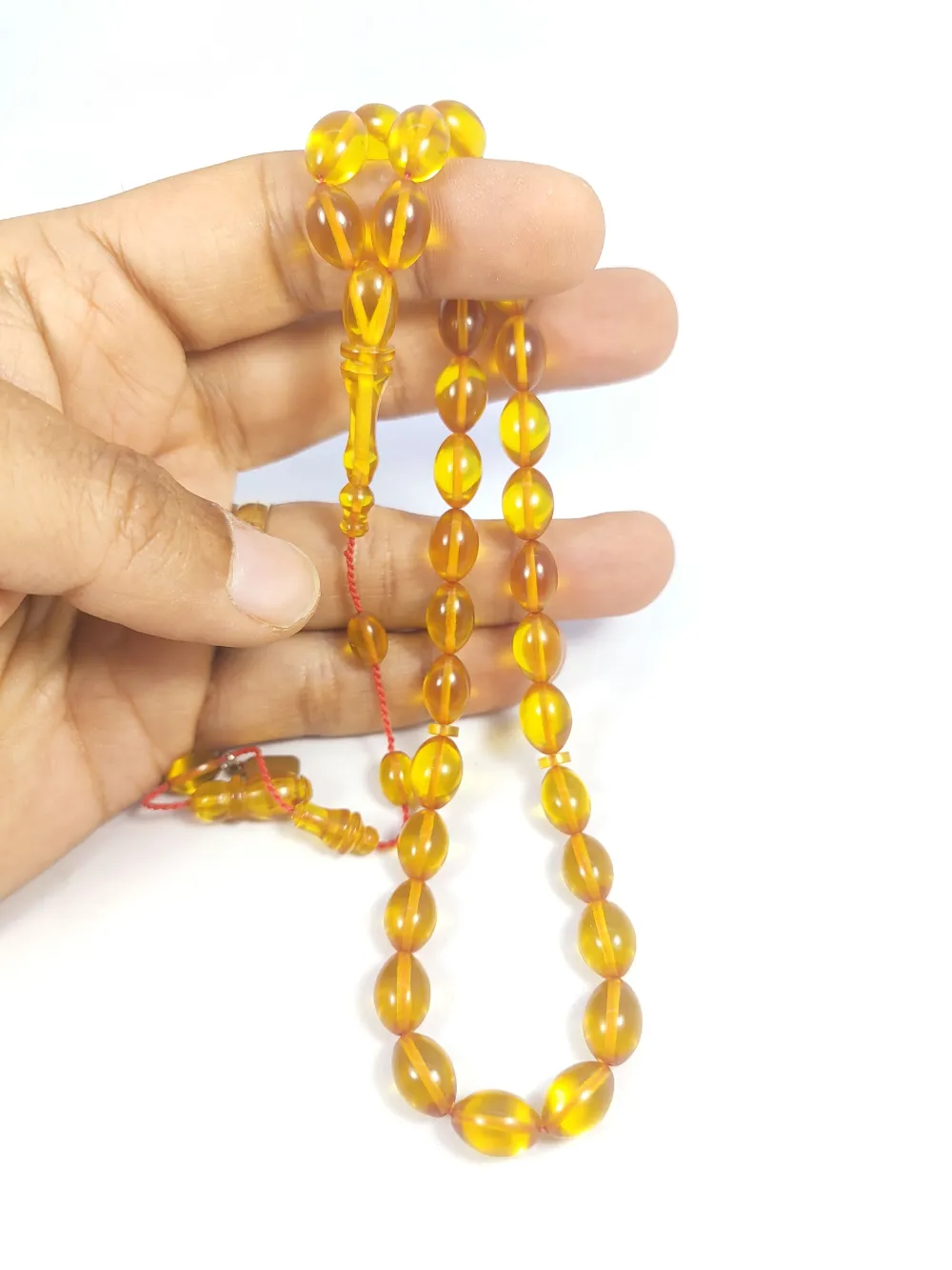 Mesut Elma Usta Eseri̇ 0.6 Deli̇m Çi̇ft Ci̇lalı Eski̇ Alman Sıkma Kehri̇bar küçük resim 5