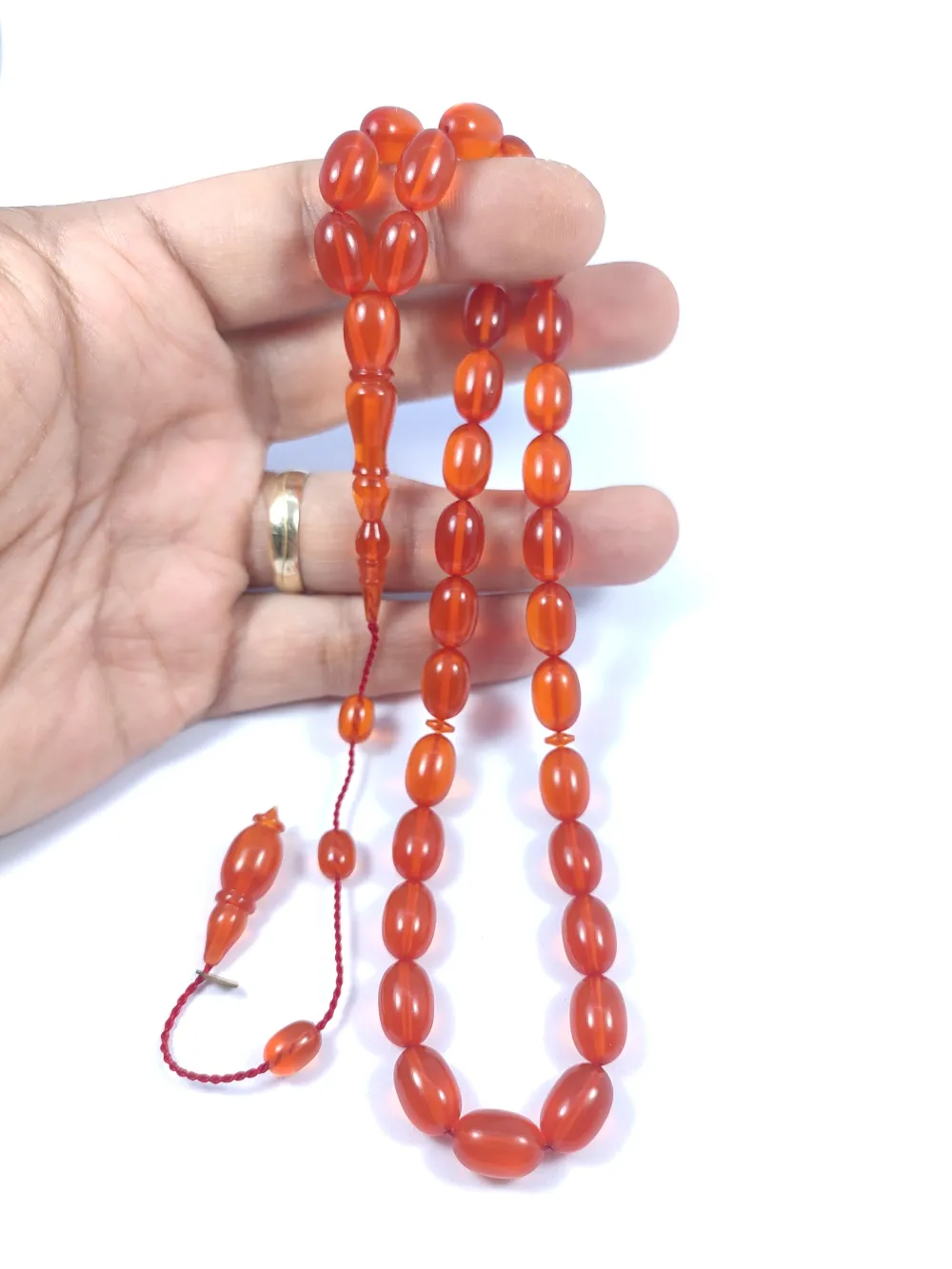 Mehmet Arıcı Usta Eseri̇ 0.6 Mm Deli̇m Çi̇ft Zımpara Çi̇ft Ci̇lalı Ateş-İ Kehri̇bar küçük resim 4