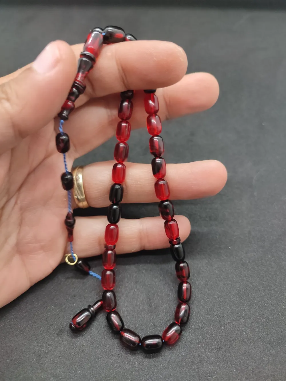 Furkan Gül Usta Eseri̇ El Boy İmame Halkalı Sıkma Kehri̇bar küçük resim 5