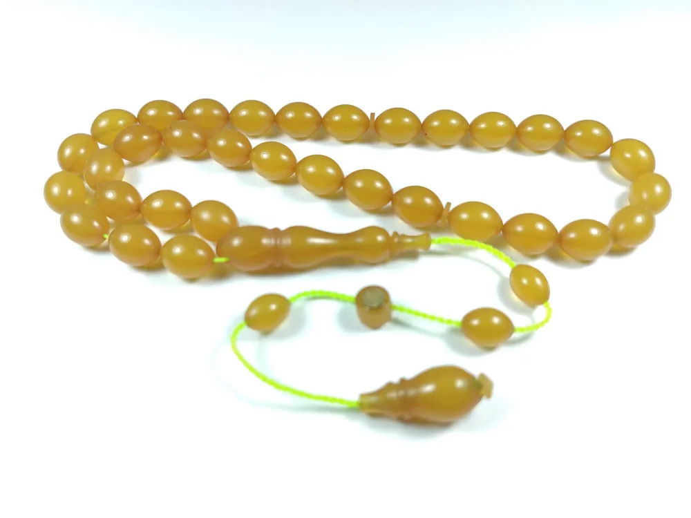 Mehmet Sancaktar Usta İşi̇ İmzalı Mühürlü  Sıkma Kehri̇bar küçük resim 2