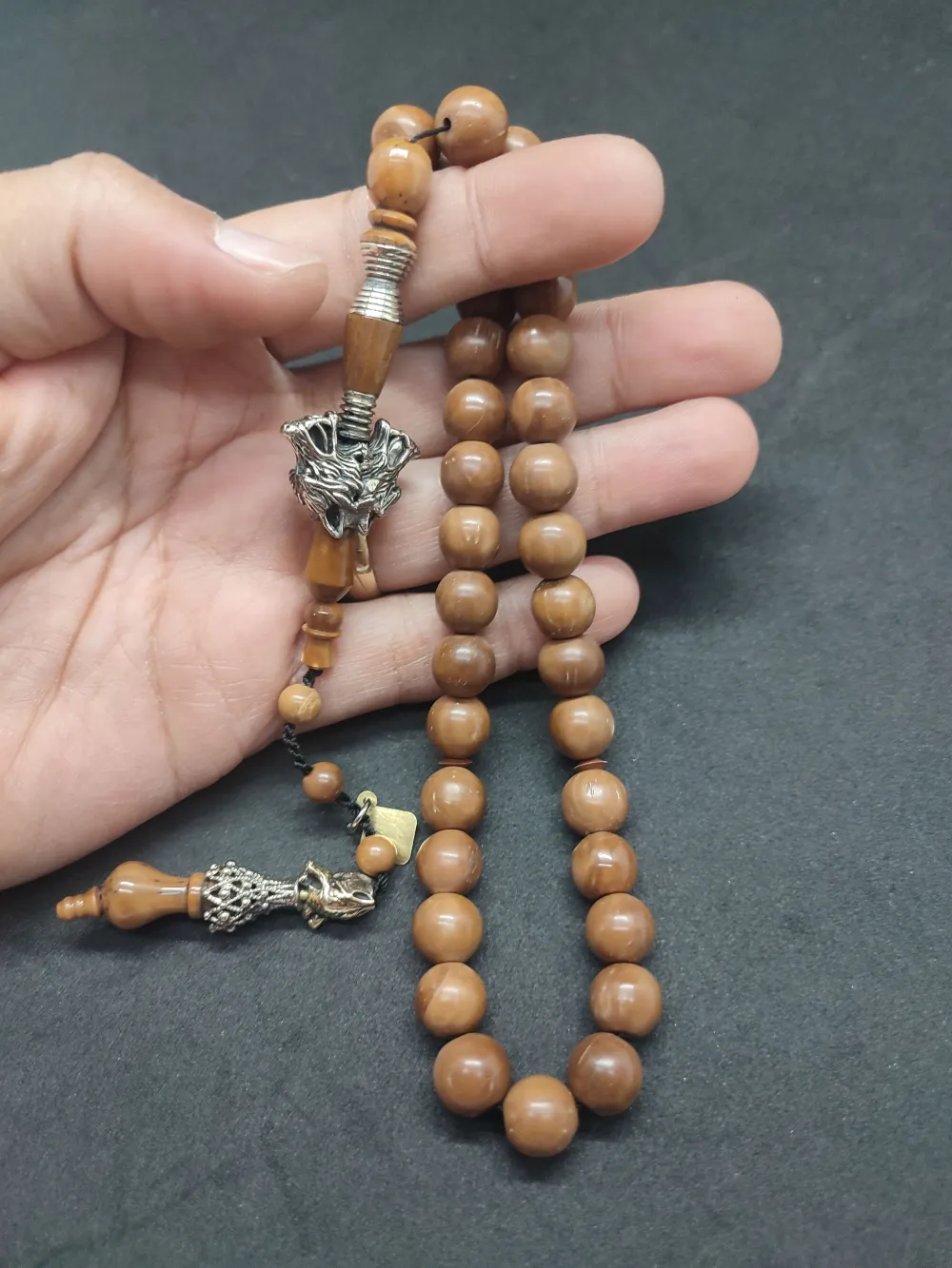 Hakan Kaya Usta  El İşçi̇li̇kli̇ Ağır Gümüş Nakkaşlı İri̇ Boy Naturel Kuka küçük resim 5