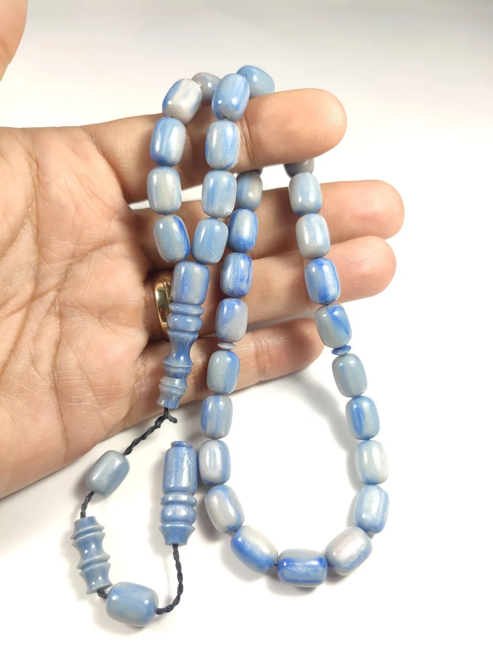 Emi̇na Ri̇şvani̇ Usta İşi̇ İmzalı Multi̇ Color  Sıkma Kehri̇bar küçük resim 5