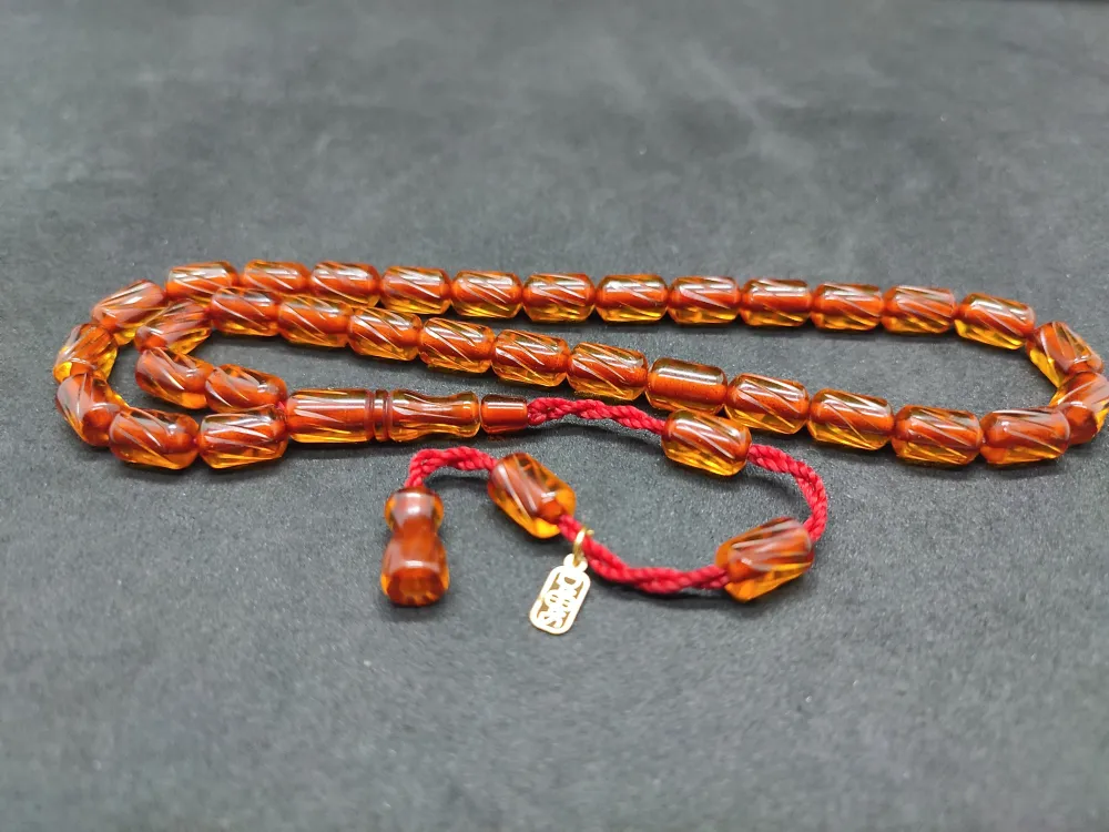 Dabbas Usta Eseri̇ El Boy Ful Kalem Oyma Ateş-İ Kehri̇bar küçük resim 3