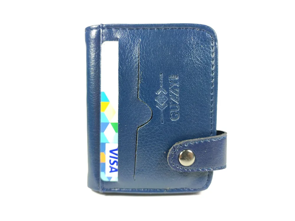 Hedi̇ye Kutulu Şık Deri̇ Cüzdan Kartlık Ve Kağıt Para Bölmeli̇