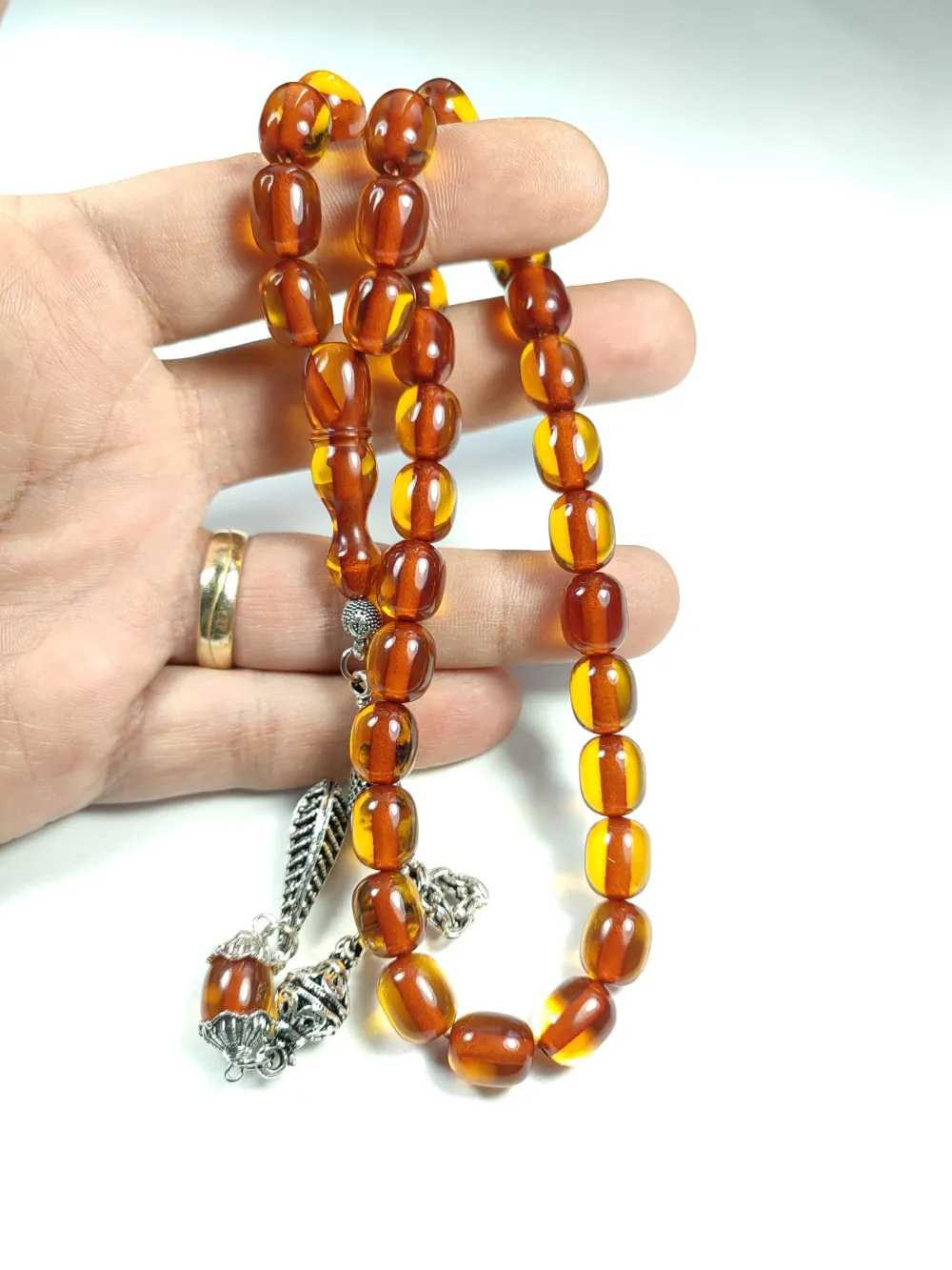 Alman Gümüş Püskül Kombi̇nli̇ Ateş-İ Kehri̇bar küçük resim 4