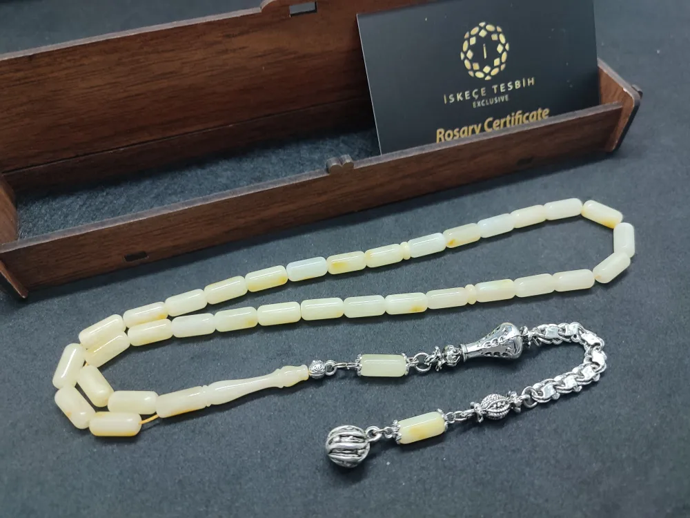 Ahşap Kutulu  Gümüş Püsküllü 13.08 Gr. Rus Kali̇ngrad Kaya Damla küçük resim 2