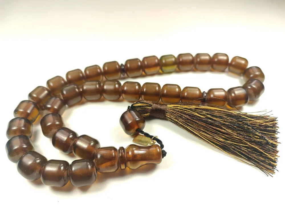 Ebu Zeyn Usta İşi̇ İmzalı İri̇ Boy Buğulu Hamur  Sıkma Kehri̇bar