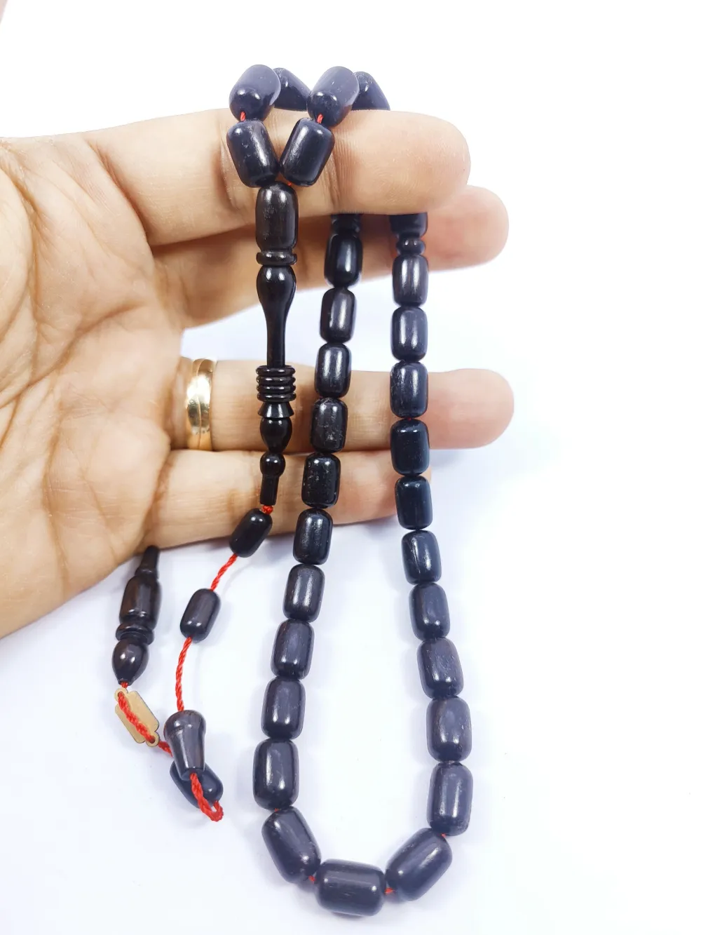 İsmai̇l Erol Usta Eseri̇ Halkalı İmame Abanoz Ağacı küçük resim 3