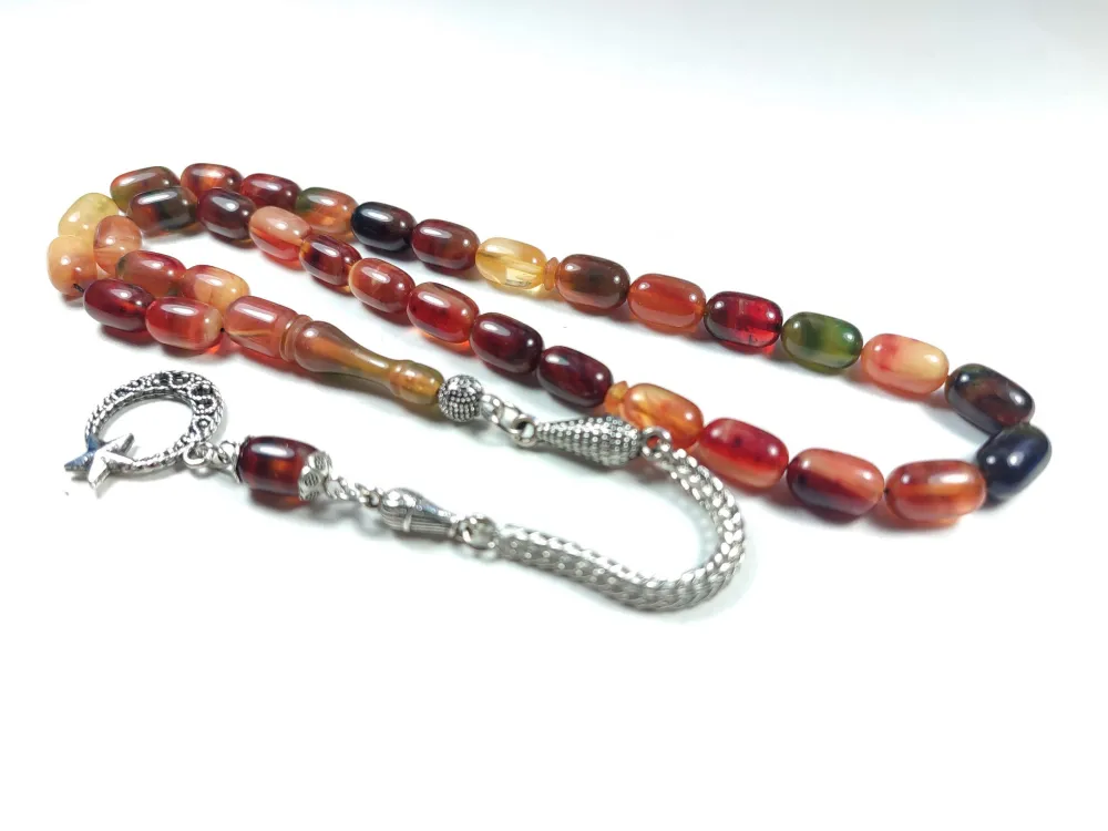 Gümüş Kaplama Püsküllü Çi̇ft Zımpara Çi̇ft Kat Ci̇lalı Katali̇n