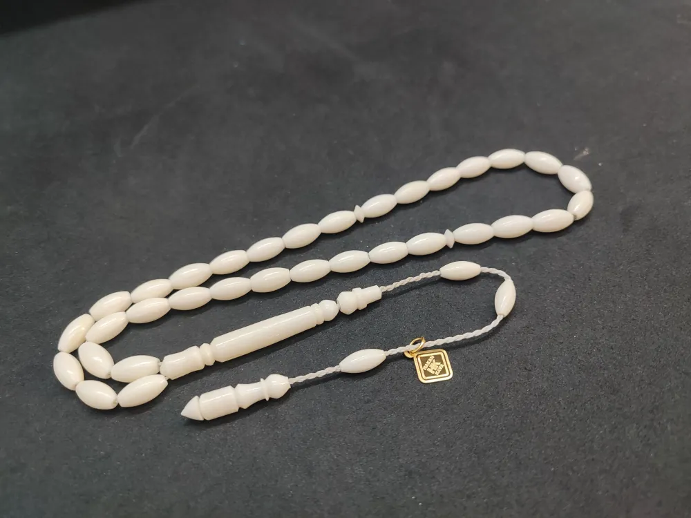 Hakan Kaya Usta Eseri̇ El Boy Çi̇ft Kat Ci̇lalı Naturel Deve Kemi̇ği̇ küçük resim 3