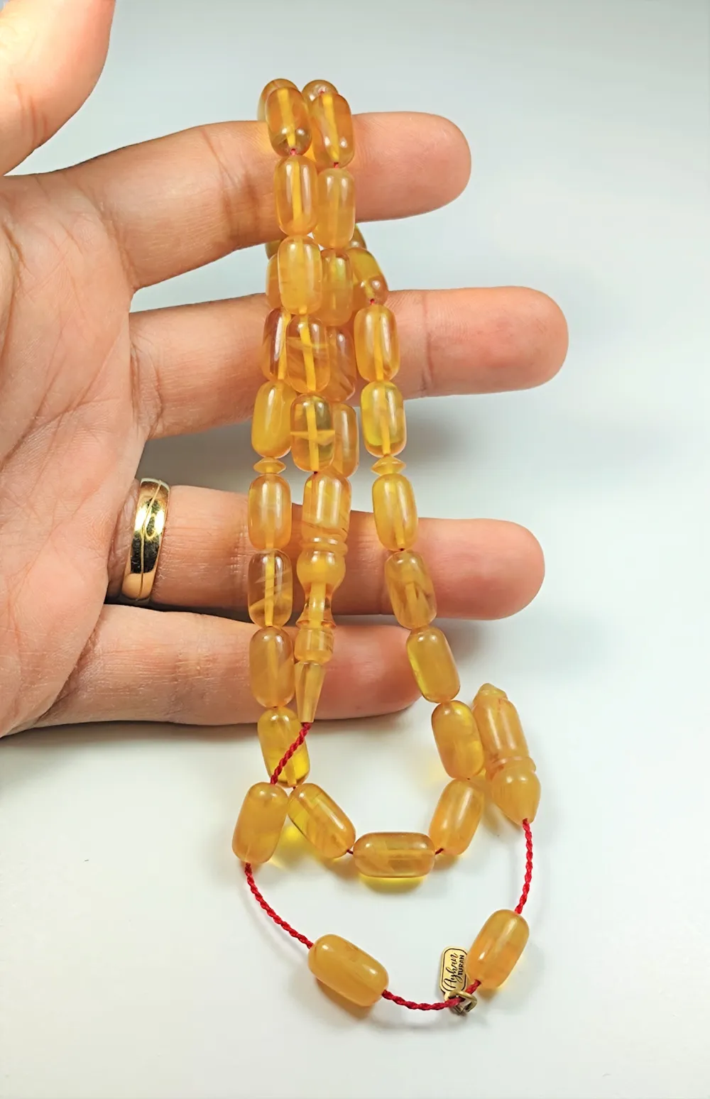 Ayhan Turan Usta İşi̇ İmzalı Mühürlü Sıkma Kehri̇bar küçük resim 4