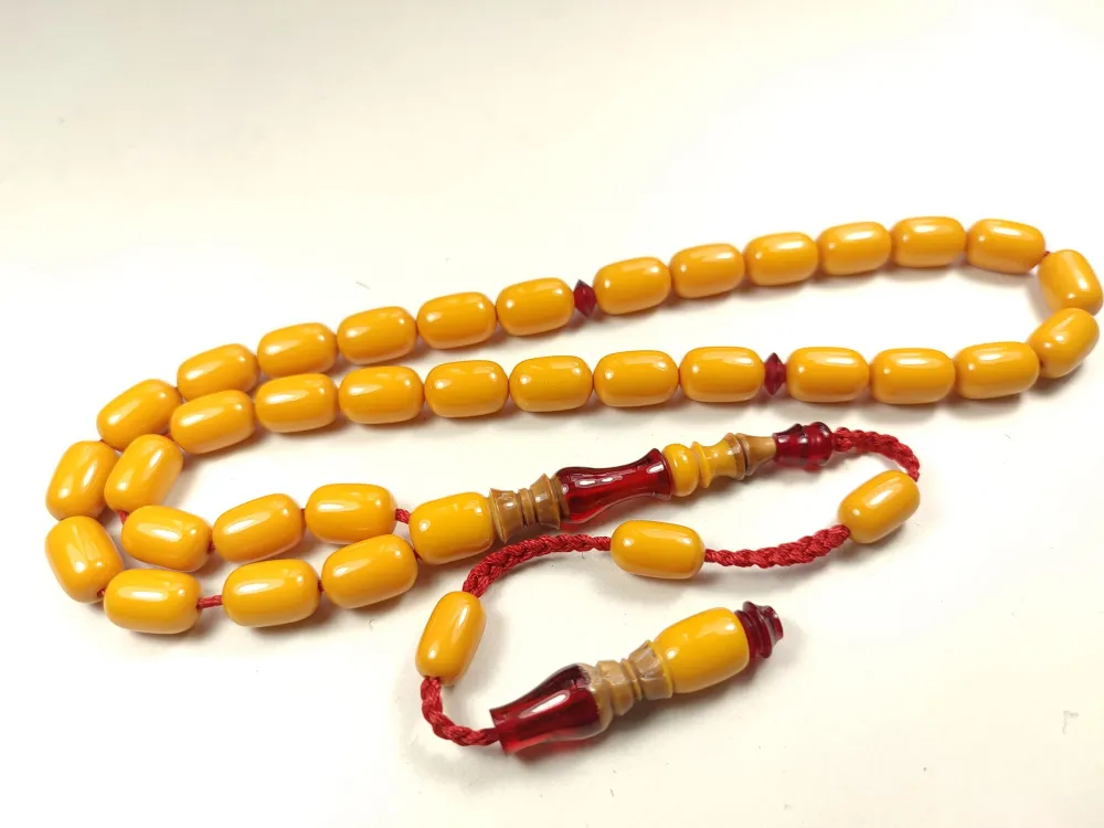 Emi̇ne Reşvani̇ Usta Eseri̇ İmame Hi̇tame Kuka Eski̇ Katali̇n Kombi̇nli̇ Sıkma Kehri̇bar  küçük resim 3