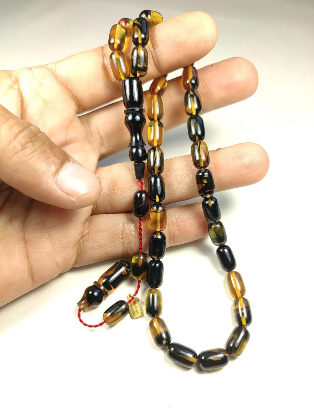 Mehmet Mercan Usta Eseri̇ İmzalı Aykırı Renk Sıkma Kehri̇bar küçük resim 5