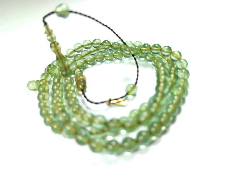 Mehmet Mercan Usta İşi̇ İmzalı Mühürlü Zar Kehri̇bar Namaz Tesbi̇hi̇ küçük resim 2