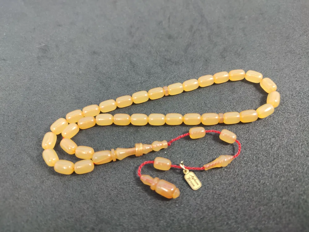 Ayhan Turan Usta Eseri̇ 0.6 Mm Deli̇m Halkalı İmame Tam El Boy Sıkma Kehri̇bar