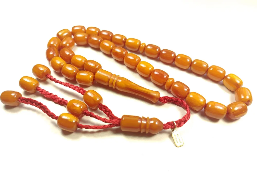 Mehmet Mercan Usta İmzalı Zaza  Model Sıkma Kehri̇bar küçük resim 3