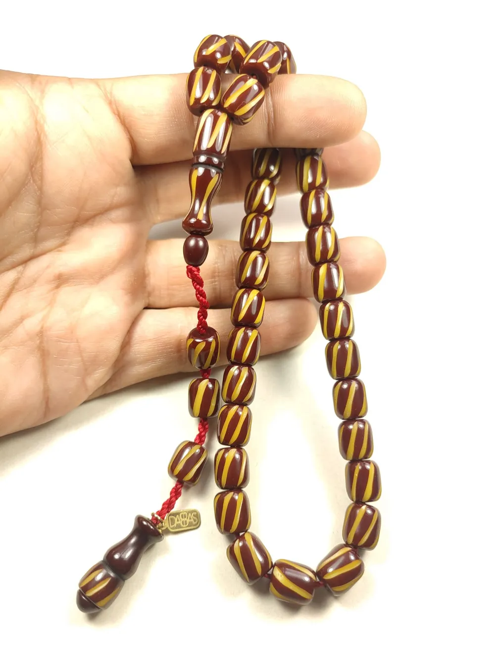 Muhammed Dabbas Usta İşi̇ İmzalı Kalem Oyma Sıkma Kehri̇bar küçük resim 4