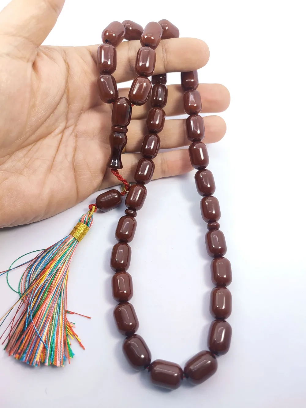 Ebu Zeyn Usta Eseri̇ İmzalı İri̇ Boy Sıkma Kehri̇bar küçük resim 4