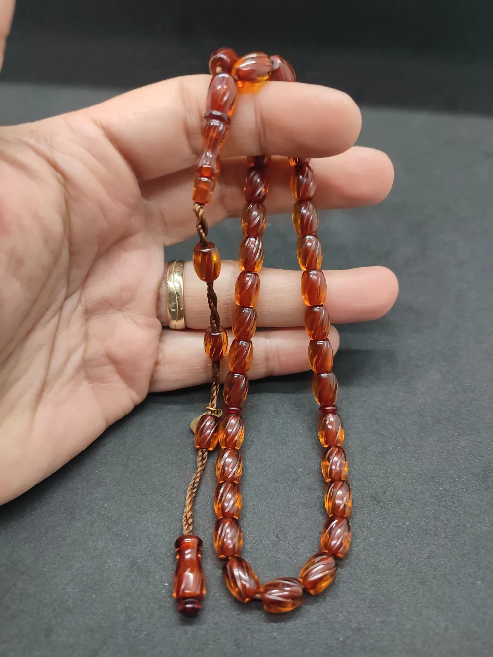 Dabbas Usta Eseri̇ El Boy Ful Kalem Oyma Ateş-İ Kehri̇bar küçük resim 4