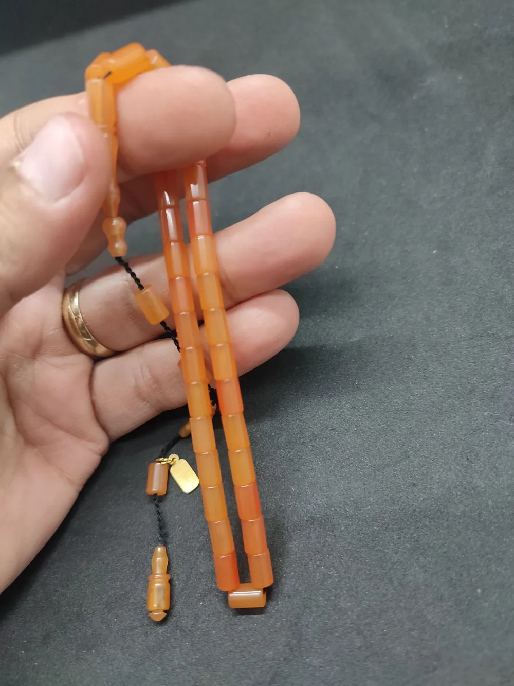 Mehmet Mercan Usta Eseri̇ Bi̇lek Boy Ok Gi̇bi̇ Kesme Yemen Zar  Kehri̇bar küçük resim 3