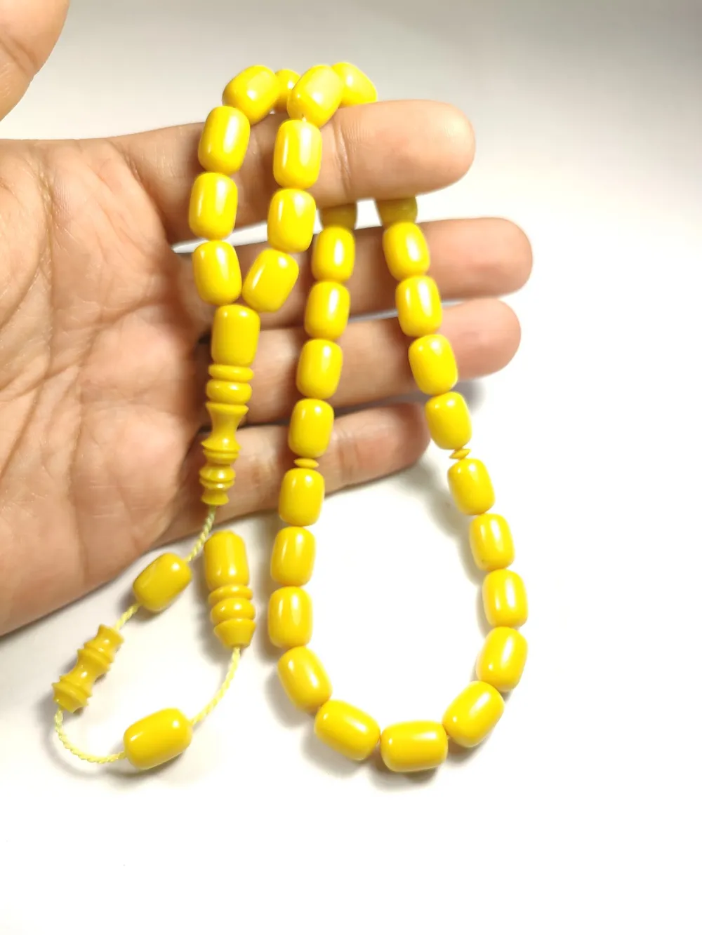 Emi̇na Ri̇şvani̇ Usta İşi̇ İmzalı Sıkma Kehri̇bar küçük resim 4