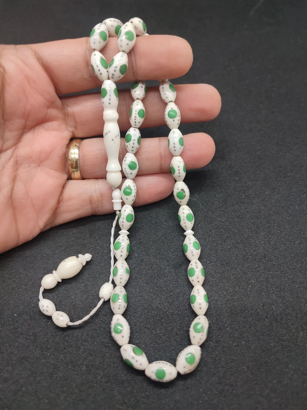 Şevket Alkan Usta Eseri̇ Mi̇neli̇ Çakımlı Naturel Deve Kemi̇ği̇ küçük resim 4