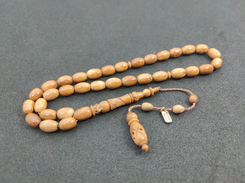 Mustafa Uysal Usta Eseri̇ İmame Hi̇tame Kalem Oyma  Naturel Kuka küçük resim 3