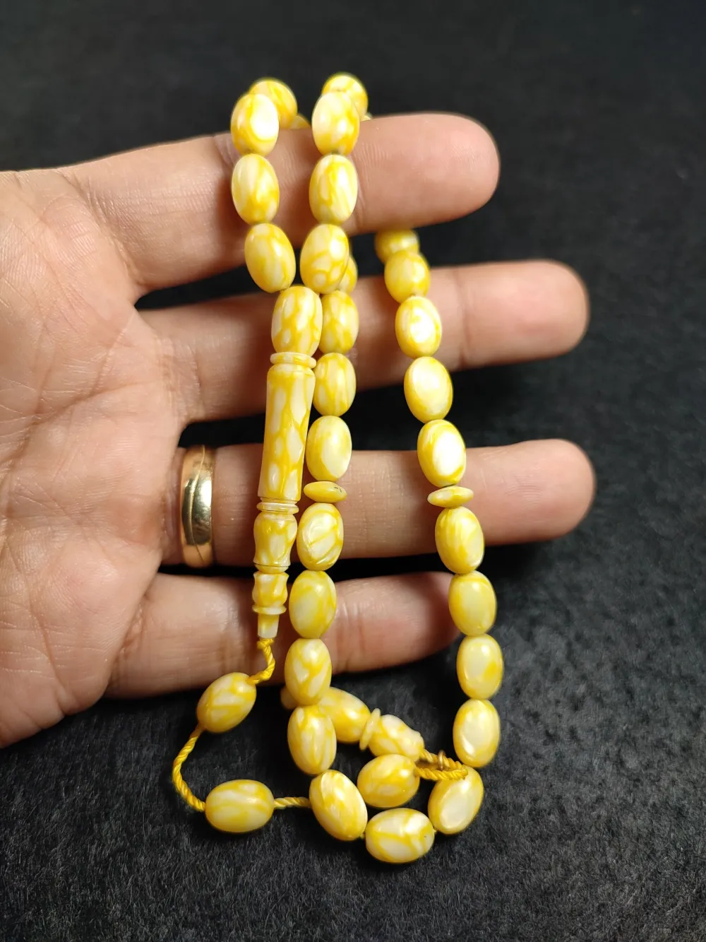 Furkan Gül Usta İşi̇ İmzalı Mühürlü Fransız  Galali̇t küçük resim 5