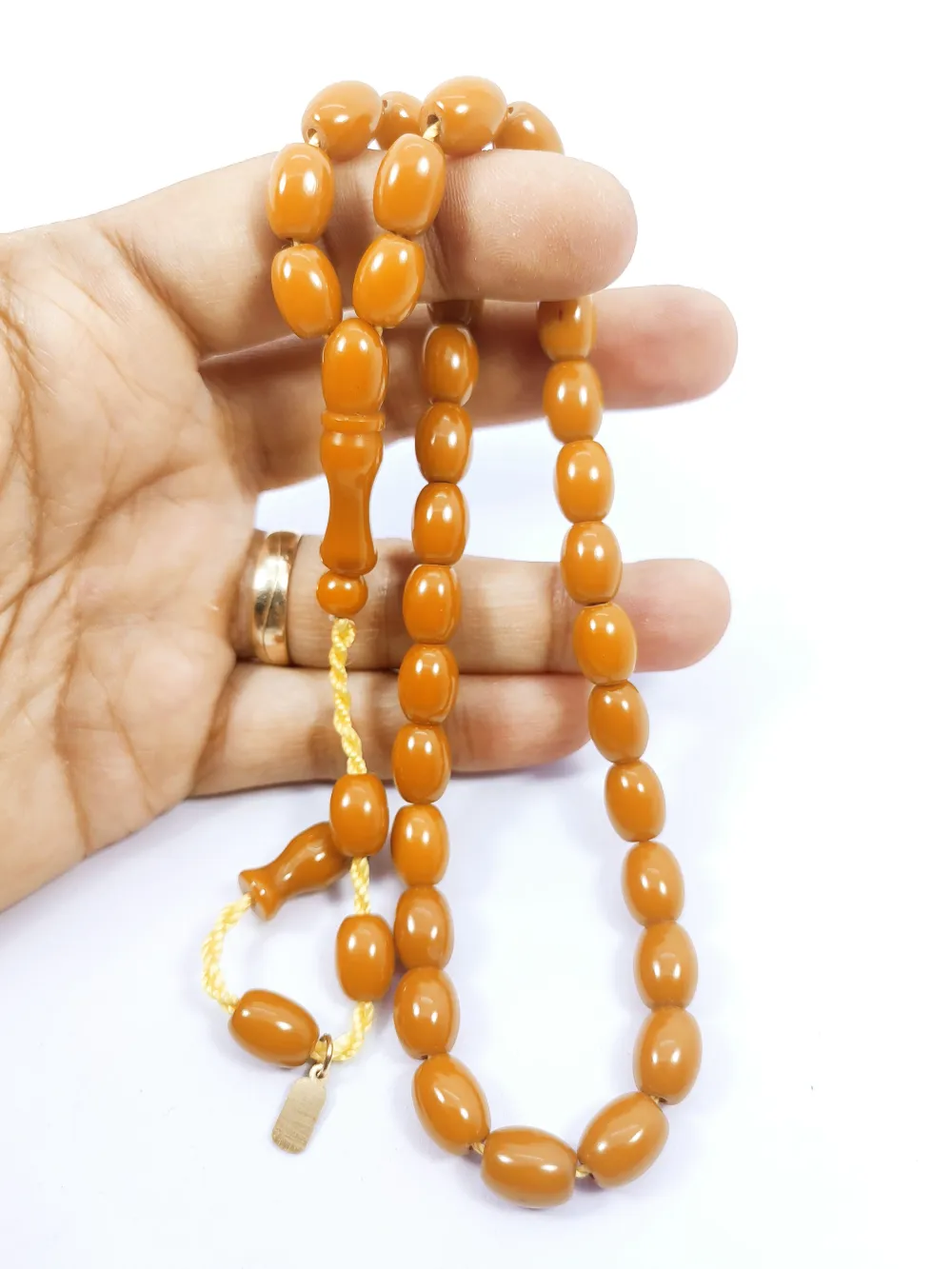 Muhammed Dabbas Usta Eseri̇ Osmanlı Torunu (Osmanlıya En Yakın) Sıkma Kehri̇bar küçük resim 4