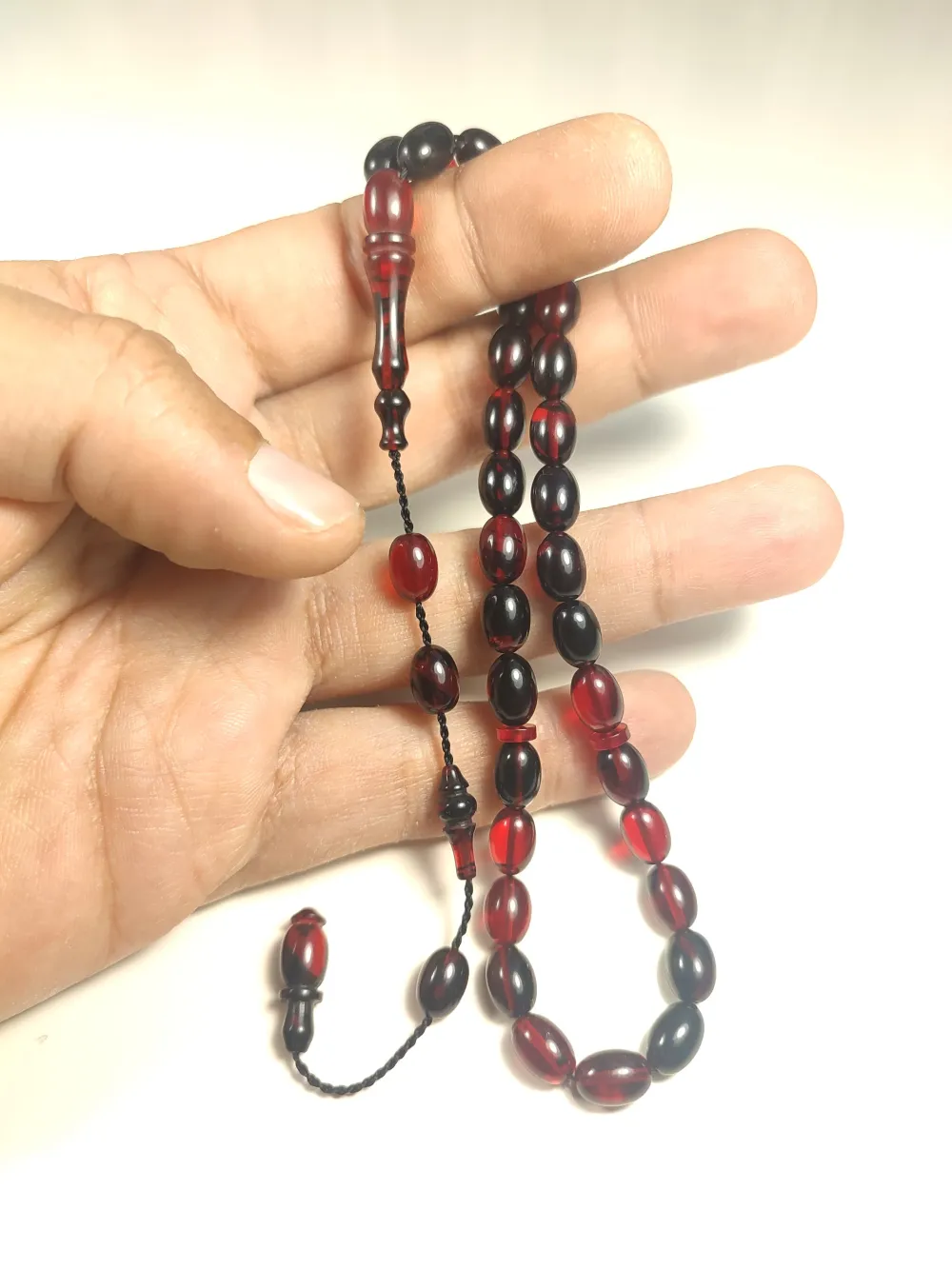 Abdullah Başkale Usta Eseri̇ Bi̇lek Boy Çi̇ft Zımpara Çi̇ft Ci̇la Sıkma Kehri̇bar küçük resim 5