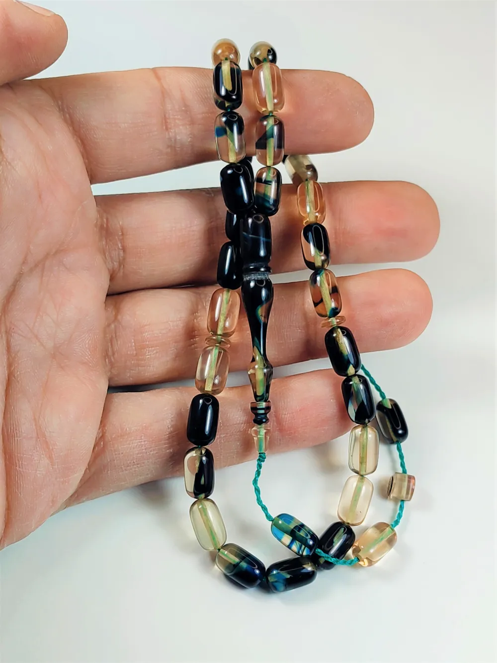 Mehmet Sancaktar Usta İşi̇ İmzalı Mühürlü Sıkma Kehri̇bar küçük resim 4