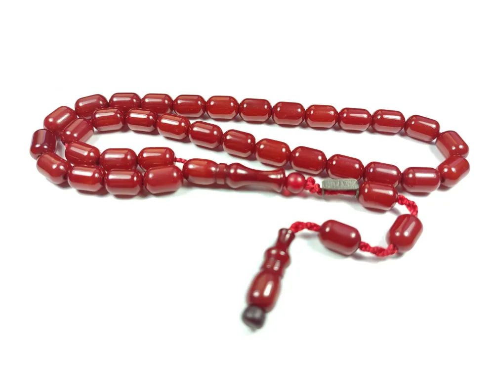 Mahmud Zeyzun Usta İşi̇ İmzalı (İmzası Gümüştür) Sıkma Kehri̇bar küçük resim 2