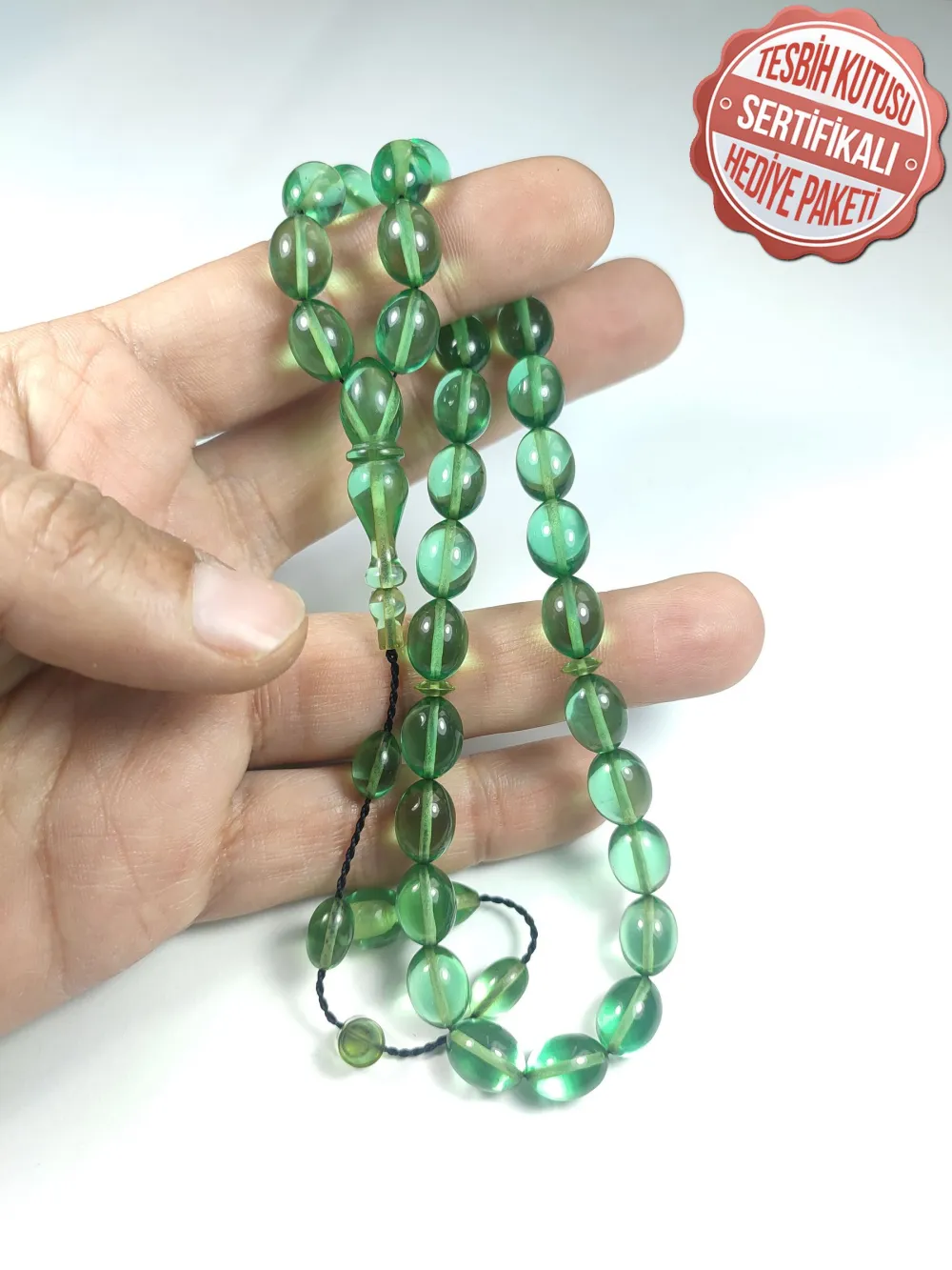 Bünyami̇n Barlak Usta İşi̇ İmzalı Mühürlü 0.6 Mm Alman Zar  Kehri̇bar küçük resim 4