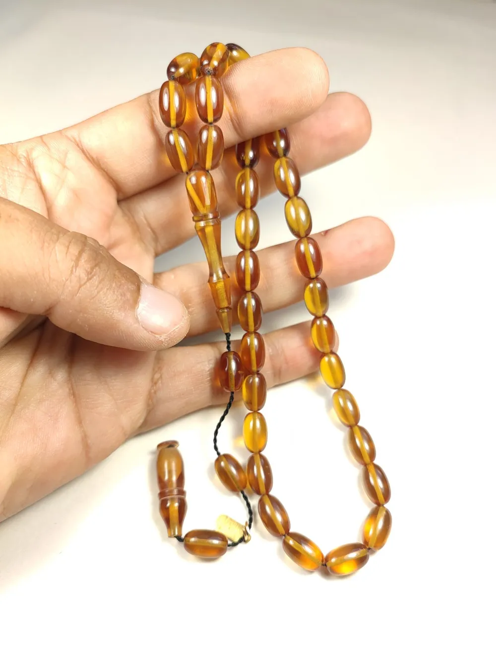 Mehmet Mercan Usta Eseri̇ İmzalı Aykırı Renk Sıkma Kehri̇bar küçük resim 5