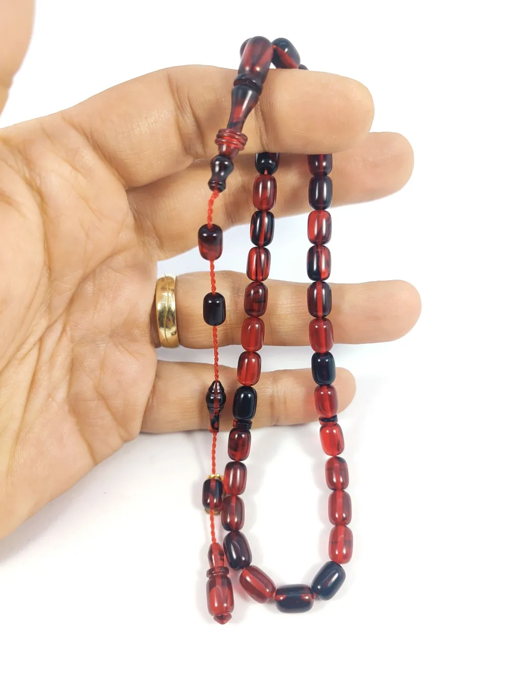 Ayhan Turan Usta Eseri̇ 0.6 Mm Deli̇m Halkalı İmame Tam El Boy Ateş-İ Kehri̇bar küçük resim 4