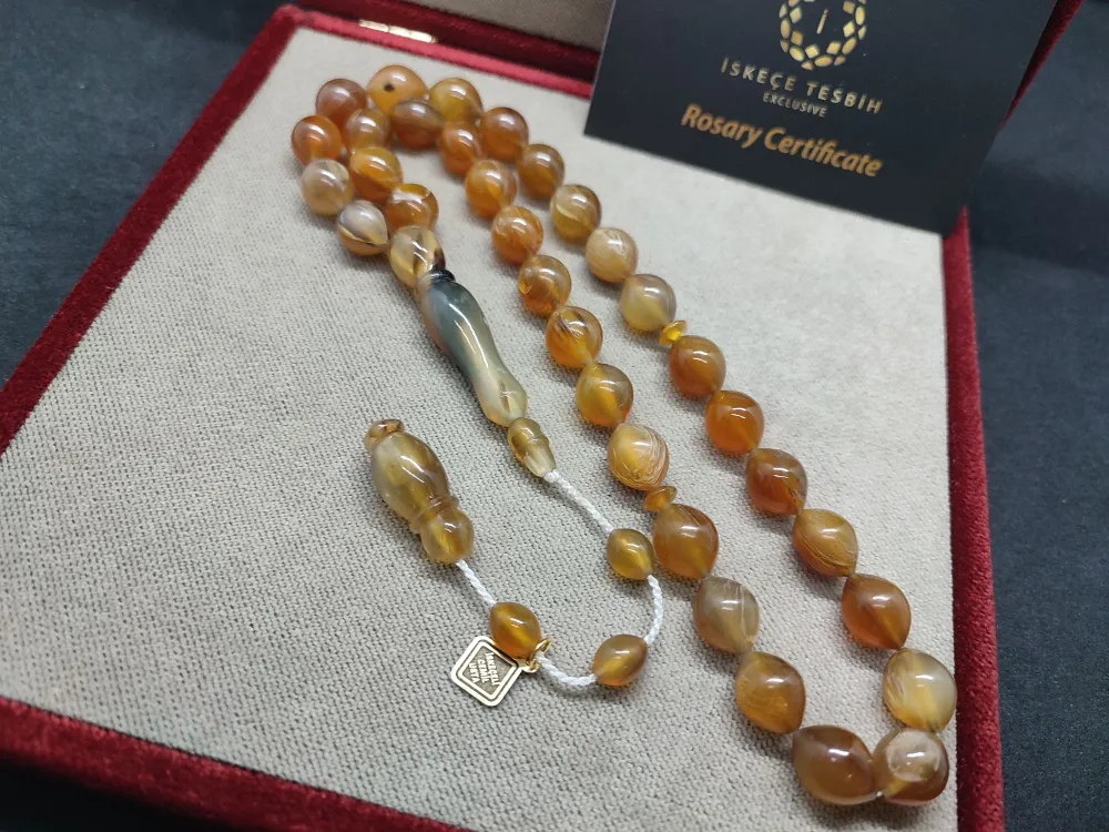 İskeçeli̇ Cemi̇l Usta Eseri̇ 30.15 Gr. İri̇ Boy Dağ Ceylanı Boynuzu küçük resim 2