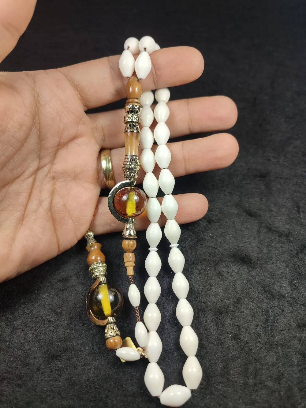 Başka Yerde Yok Hali̇l Hi̇lmi̇ Usta İşi̇ İmame Özel Gümüş Nakkaş Deve Kemi̇ği̇ küçük resim 5