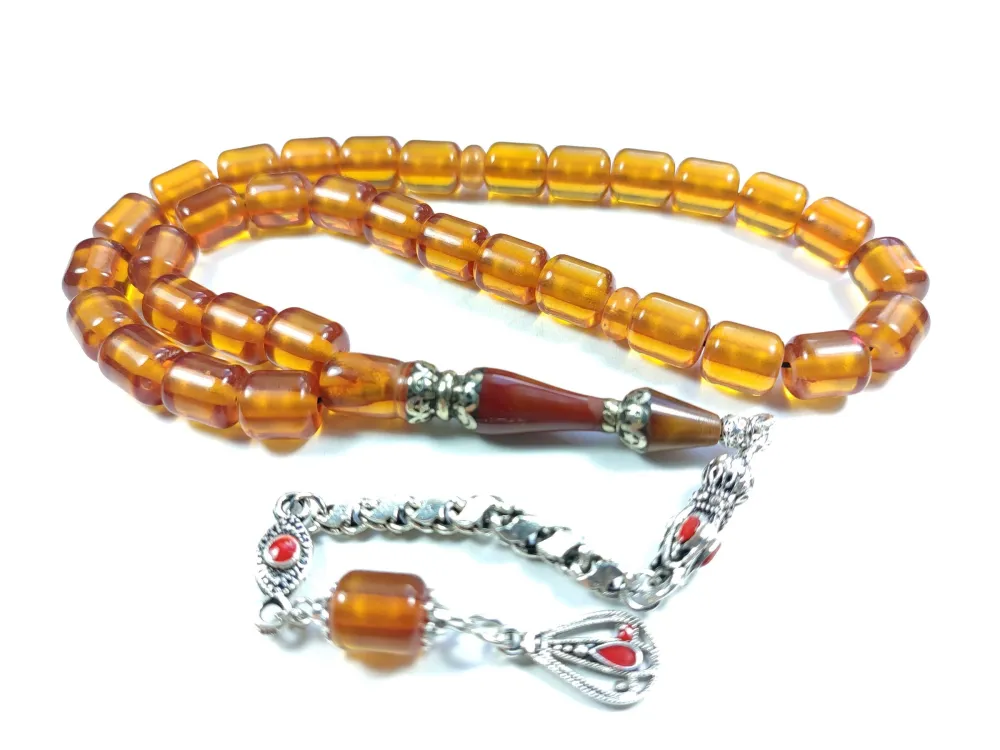 Alman Gümüş Püskül  Nakkaş Gümüş İmame Sıkma Kehri̇bar