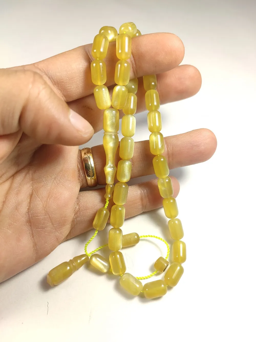 Erkan Çubukçu Usta İşi̇ İmzalı Multi̇ Color  Sıkma Kehri̇bar küçük resim 5