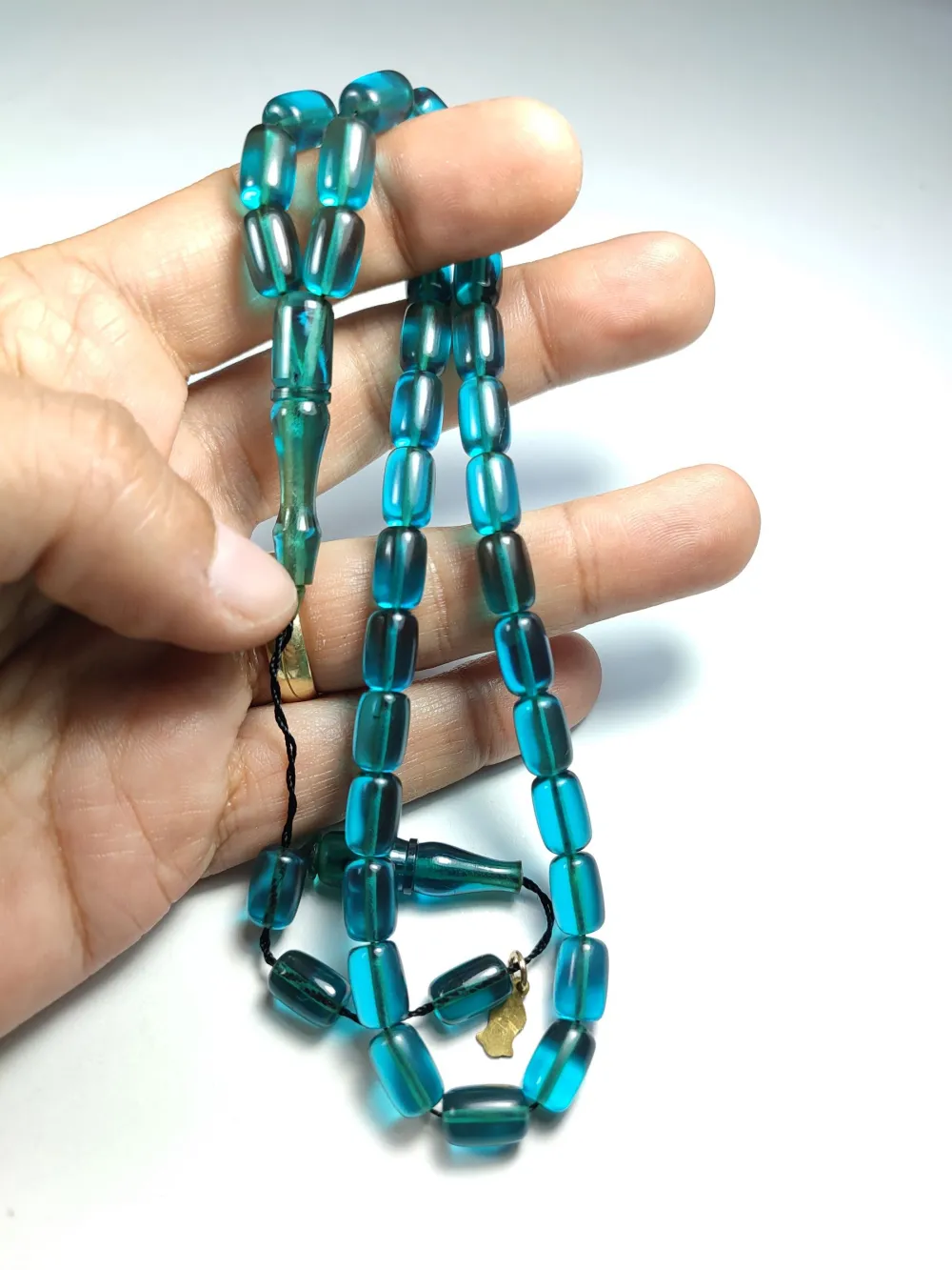 Muhammed Taci̇r Usta İşi̇ İmzalı Mühürlü Zar Kehri̇bar küçük resim 5