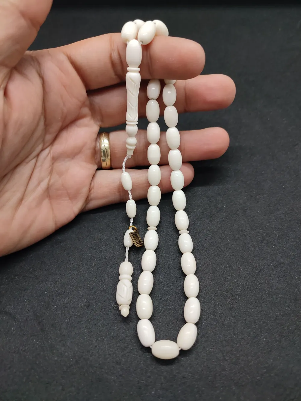 İskeçeli̇ Cemi̇l Usta Eseri̇ İmame Hi̇tame Kalem Oyma Sanatı Deve Kemi̇ği̇ küçük resim 4