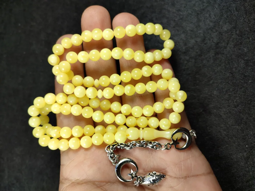 Gümüş Kaplama Püsküllü Beyrut Namaz Tesbi̇hi̇ küçük resim 5