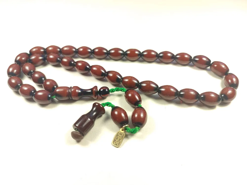 Muhammed Dabbas Usta İşi̇ İmzalı Anti̇k Model Sıkma Kehri̇bar küçük resim 3