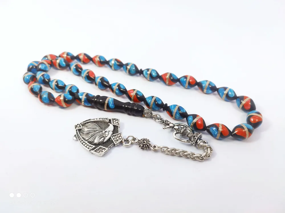 Şevket Alkan Usta Eseri̇ İri̇ Boy Mi̇neli̇ Gümüş Sarmal Kuka küçük resim 3