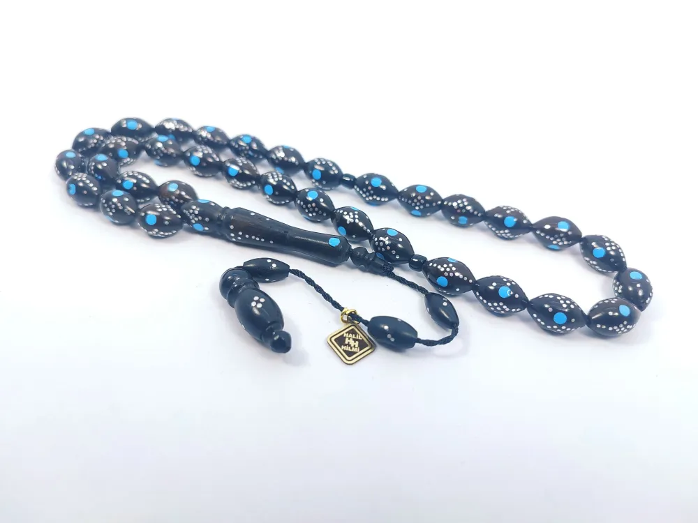 Hali̇l Hi̇lmi̇ Usta Eseri̇ 925 Ayar Gümüş Çakım Fi̇ruze Kombi̇nli̇ Kuka küçük resim 2