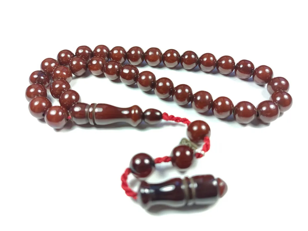 Dabbas Usta İşi̇ İmzalı (İmzası Gümüştür) Sıkma Kehri̇bar